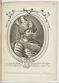 European engraving of Shah Abbas II with the title Grand Sophy de Perse