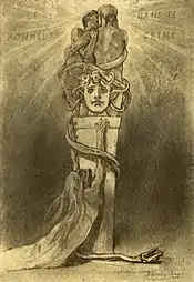 Happiness in Crime (ca. 1887–93) heliogravure, etching, dry point, aquatint (23.8 x 16.5 cm) Royal Library of Belgium