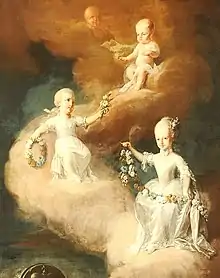 Deceased children of Maria Theresa (mural in Riesensaal, Hofburg, Innsbruck (c. 1765).