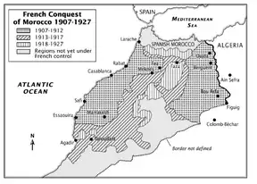 The French conquest of Morocco, c. 1907–1927