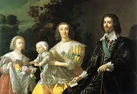 George Villiers Duke of Buckingham and Family 1628 by Gerard van Honthorst