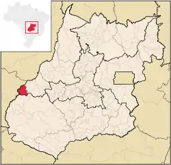 Location in Goiás state