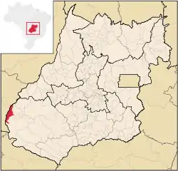 Location in Goiás state