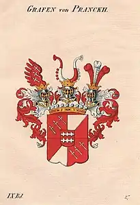 Counts von Pranckh zu Pux coat of arms  (Austrian Monarchy Roll of Arms, 1837)