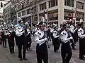Every Rose Festival parade includes several marching bands.