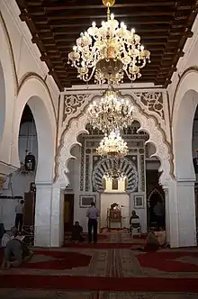 Multifoil arch in front of the mihrab in the Great Mosque of Tlemcen (11th-12th centuries)