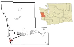 Location of Cohassett Beach, Washington