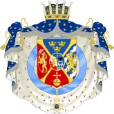 Arms of Prince Gustaf from 1827 to 1844