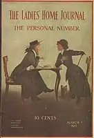 "Some Little Talk of Me and Thee There Was", cover, The Ladies' Home Journal, 1 March 1911