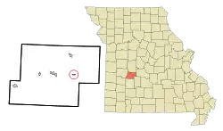 Location of Preston, Missouri