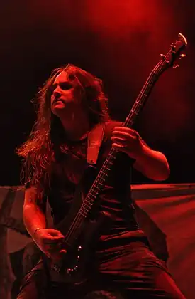 Hypocrisy, Mikael Hedlund at Party.San Metal Open Air 2013.jpg