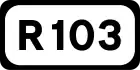 R103 road shield}}