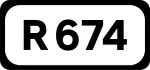 R674 road shield}}