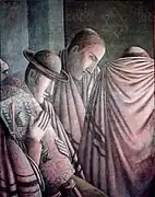 Thora-Lesung, 80 cm x 100 cm, Öl, Leinwand, 1985