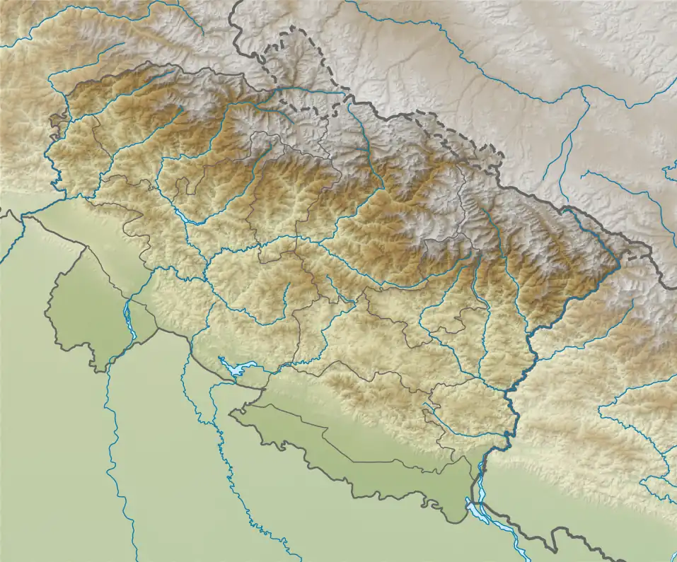 कामेत पर्वत Kamet is located in Uttarakhand