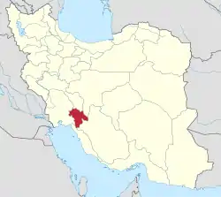 Location of Kohgiluyeh and Boyer-Ahmad province in Iran