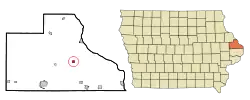 Location of Springbrook, Iowa