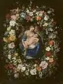 Garland with the Virgin and Child and two Angels, in collaboration with Jan Brueghel the Elder. c. 1619. Prado Museum, Madrid.
