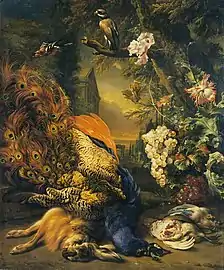 Dead Peacock and Game (1707), oil on canvas, Wallace Collection