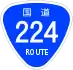 National Route 224 shield