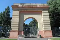 Replica of original Kezar Stadium entrance