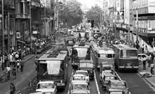Image 30Ikarus 280 buses in Budapest traffic (1975) (from Articulated bus)