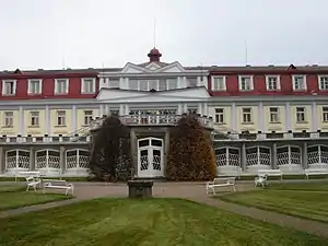 Thermal baths in Lázně Bohdaneč by Josef Gočár (1911–1913)