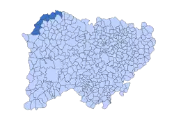 Location in Salamanca