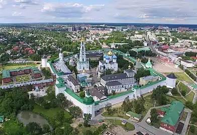 Central part of the city with Trinity Lavra