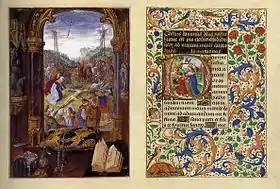 Folios from the "Hours of Mary of Burgundy", c 1477