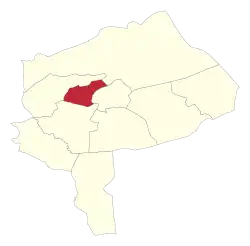 Location of Ashkezar County in Yazd province