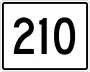 State Route 210 marker