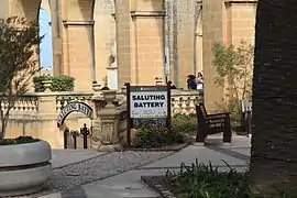 1920s entrance to the battery