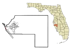 Location in Manatee County and the U.S. state of Florida