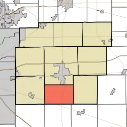 Location in Hancock County
