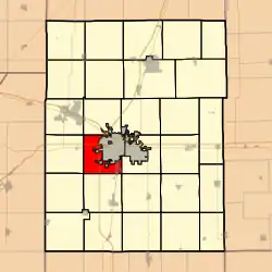 Location in Champaign County