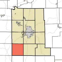Location in Monroe County