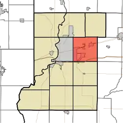 Location in Vigo County