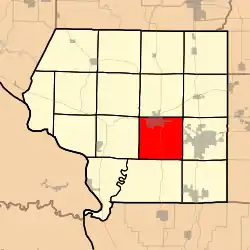 Location in Jackson County