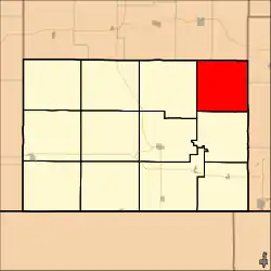 Location in Chautauqua County