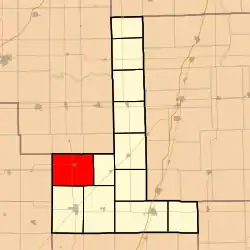 Location in Ford County