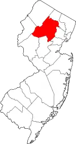Morris County map