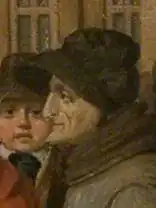 Jackson caricatured with exaggerated chin (Brown, c. 1811)