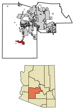 Location in Maricopa County, Arizona
