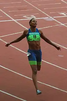 Image 9Marion Jones, after admitting to doping, lost her Olympic medals, was banned from the sport, and spent six months in jail. (from Track and field)