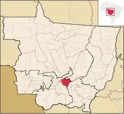 Location in Mato Grosso state
