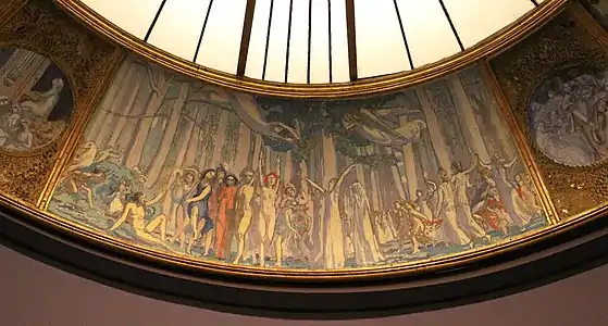 Portion of the mural for the cupola of the Théâtre des Champs-Élysées, Paris (1908-11)