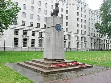 Setting beside the Ministry of Defence headquarters