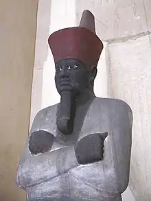 Image 9An Osiris statue of Mentuhotep II, the founder of the Middle Kingdom (from History of ancient Egypt)