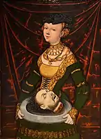 Master IW, Salomé with the head of St. John the Baptist (1525)